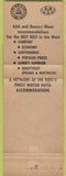 Matchbook Cover - Travel Lodge Berkeley CA