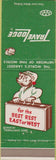 Matchbook Cover - Travel Lodge No City Bear