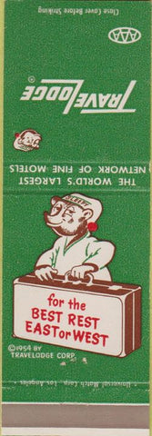 Matchbook Cover - Travel Lodge No City Bear