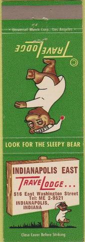 Matchbook Cover - Travel Lodge Indianapolis IN