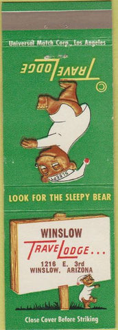 Matchbook Cover - Travel Lodge Winslow AZ