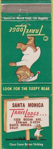 Matchbook Cover - Travel Lodge Santa Monica CA