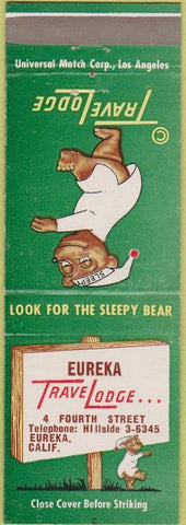 Matchbook Cover - Travel Lodge Eureka CA