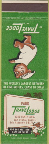 Matchbook Cover - Travel Lodge Park San Diego CA