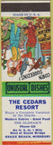 Matchbook Cover - Cedars Resort Osage Beach MO Hillbilly