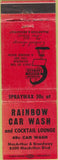 Matchbook Cover - Rainbow Car Wash Oakland CA WEAR