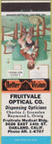 Matchbook Cover - Fruitvale Optical Co glasses Oakland CA