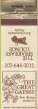 Matchbook Cover - Great Gatsby Speakeasy Ogunquit ME