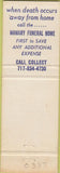 Matchbook Cover - Andrew Mamary Funeral Home Wilkes Barre PA