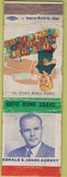 Matchbook Cover - Gerald Jones State Farm Insurance WEAR