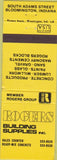 Matchbook Cover - Rogers Building Supply Bloomington IN