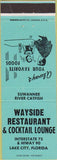 Matchbook Cover - Wayside Restaurant Lounge Lake City FL