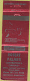 Matchbook Cover - Robert Palmer Construction Sangerville ME