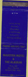 Matchbook Cover - Mauston Motel Alaskan WI