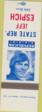 Matchbook Cover - State Rep Election Jeff Espich Uniondale IN