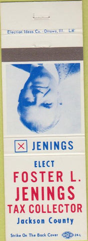 Matchbook Cover - Foster L Jenings Tax Collector Jackson County FL