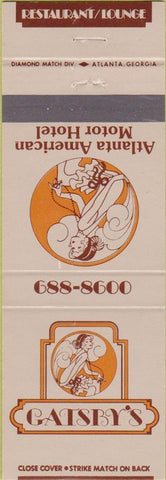 Matchbook Cover - Gatsby's girlie Atlanta GA