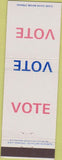 Matchbook Cover - Vote Perk for Senate WEAR