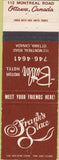 Matchbook Cover - Frank's Place Ottawa ON