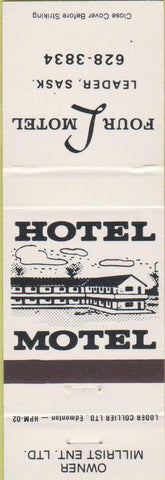 Matchbook Cover - Four L Motel Leader SK