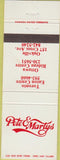 Matchbook Cover - Pete  and  Marty's Toronto Ottawa ON Oakville WEAR
