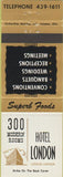 Matchbook Cover - Hotel London ON