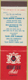 Matchbook Cover - Arthur's Seat Hotel Cape Town South Africa