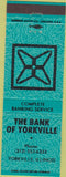 Matchbook Cover - The Bank of Yorkville IL