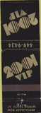 Matchbook Cover - 2001 VIP Restaurant Myrtle Beach SC