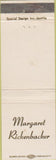 Matchbook Cover - Margaret Rickenbacker Auburn WA Surgical Appliances