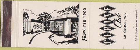 Matchbook Cover - Cerise Club LaCrosse WI