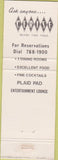 Matchbook Cover - Cerise Club LaCrosse WI