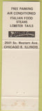Matchbook Cover - Febo Famous for Nothing Chicago IL