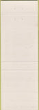 Matchbook Cover - Oriental House Cheyenne WY green