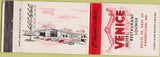 Matchbook Cover - Venice Motel Restaurant Lounge Hagerstown MD