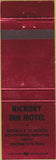 Matchbook Cover - Hickory Inn Motel South Bend IN