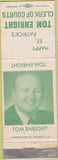 Matchbook Cover - Tom Enright Clerk of Courts WEAR St Patricks reference
