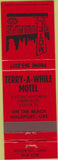 Matchbook Cover - Terry A While Motel Waldport OR