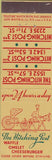 Matchbook Cover - The Hitching Post New York City Feature hamburgers