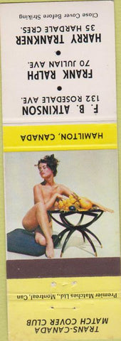 Matchbook Cover - Trans Canada Match Club Hamilton ON pinup