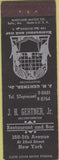 Matchbook Cover - JH Gertner Jr. Restaurant New York City