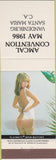 Matchbook Cover - AMCAL Convention May 1986 pinup Vandenburg Santa Maria CA