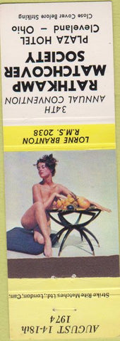 Matchbook Cover - RMS Convention 1974 Cleveland OH pinup