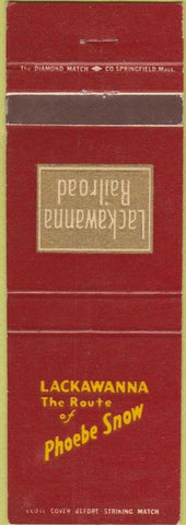 Matchbook Cover - Lackawanna Railroad Phoebe Snow