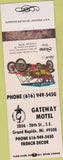Matchbook Cover - Gateway Motel Grand Rapids MI WEAR