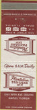 Matchbook Cover - Plantation Pancake Inn Naples FL