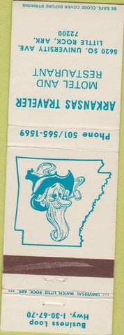 Matchbook Cover - Arkansas Traveler Motel Restaurant Little Rock AR