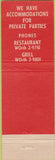 Matchbook Cover - Willy's Restaurant New York City