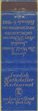 Matchbook Cover - Swedish Rathskeller Restaurant New York City