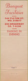 Matchbook Cover - Miller's Restaurants New York City